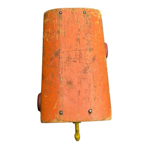 Vintage Fisher-Price Huffy Puffy Circus Train Cattle Car 1958 Wood Toy - Picture 6 of 8